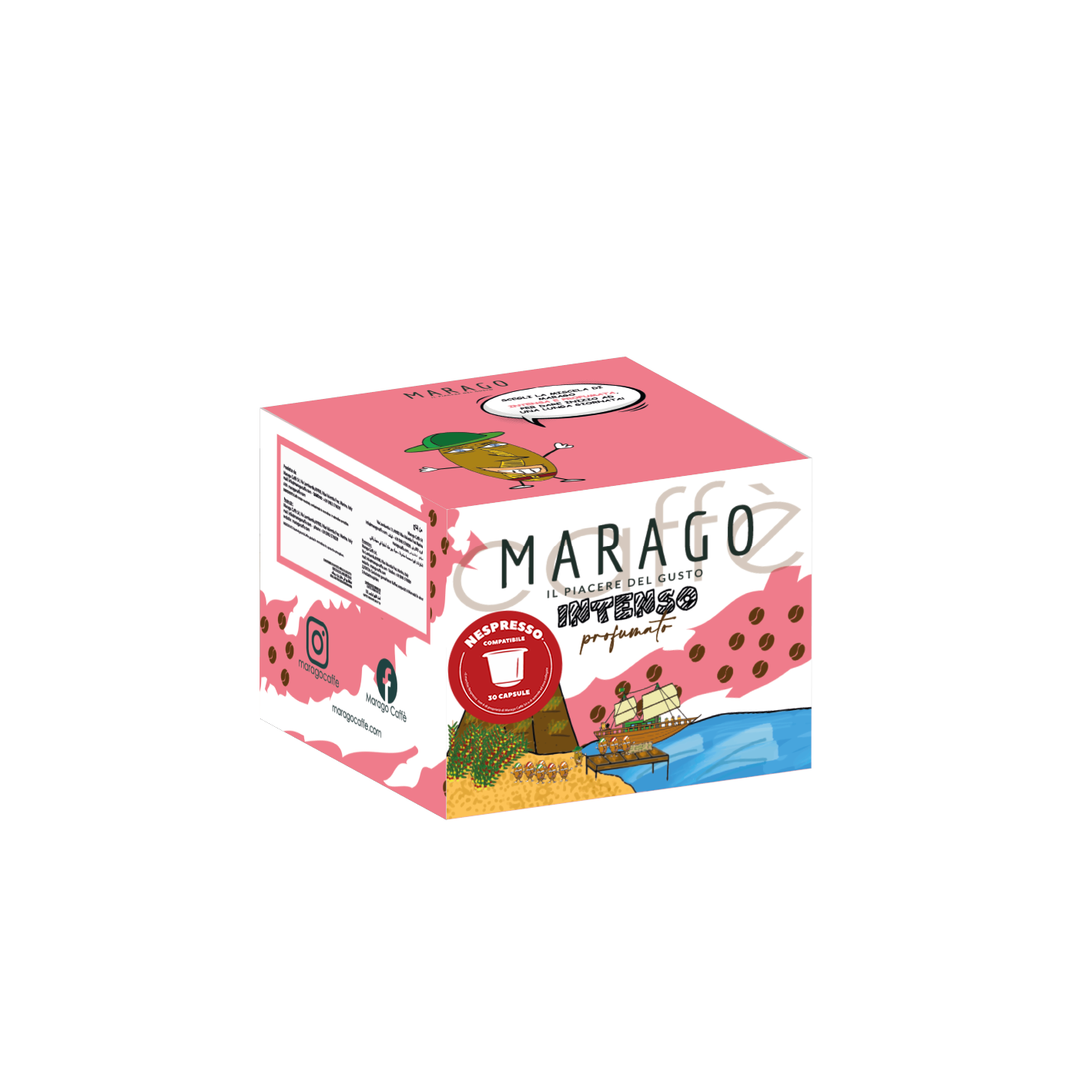 Box 30 Compatibili Nespresso * - Intenso e profumato